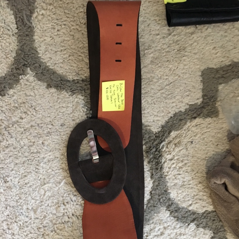 B Low the belt brand tan belt